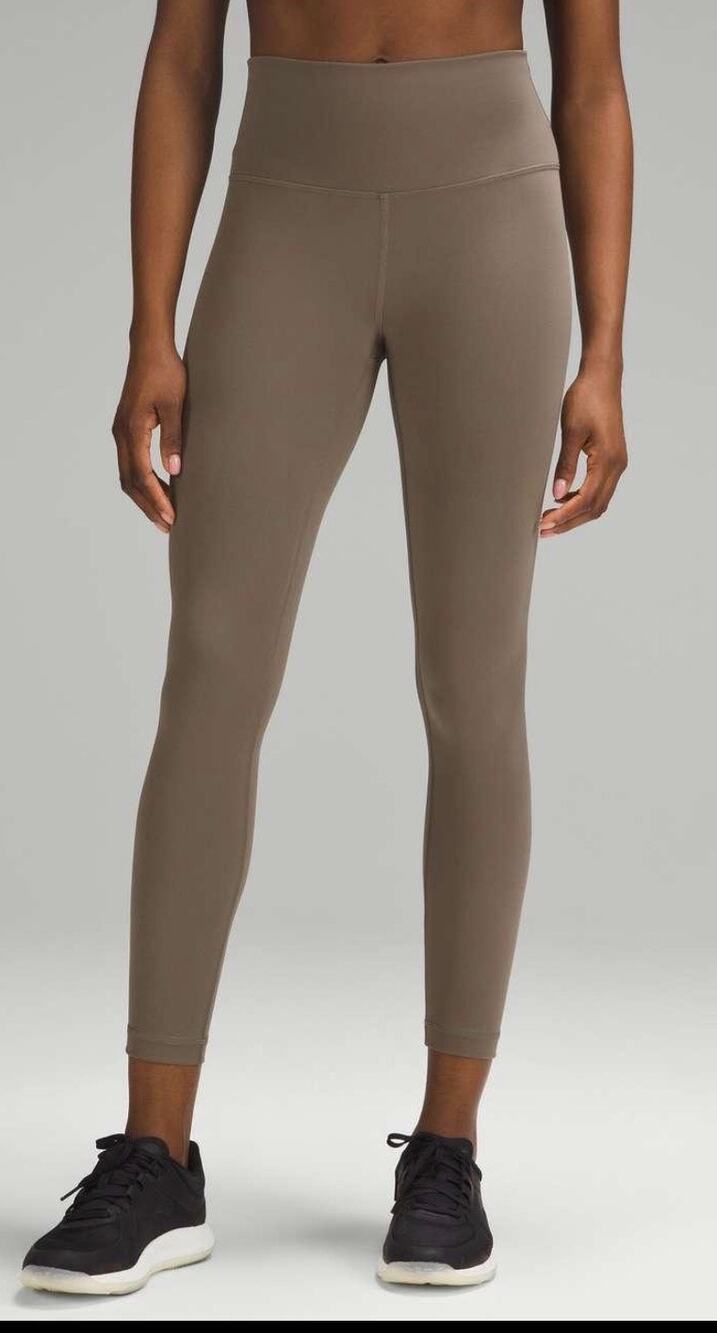 Lululemon Wunder Train High-Rise Tight w/ Pockets 25" Women’s 12 Gym Yoga Tan